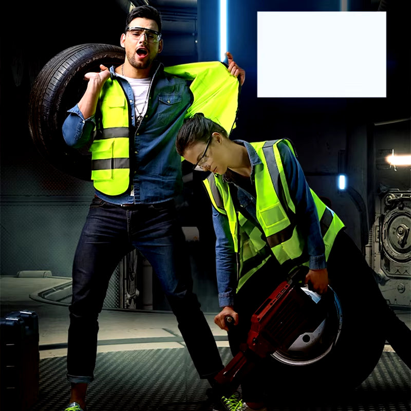 High Visibility Reflective Vest Working Clothes Motorcycle Cycling Sports Outdoor Reflective Safety Clothing Reflective Jacket